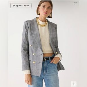 NWT Brynn Blazer in Plaid English Wool Blend